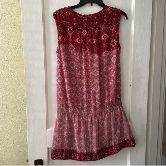 MNG Mango Suit Sleeveless Boho Geometric Embellished Dress - Picture 2 of 8